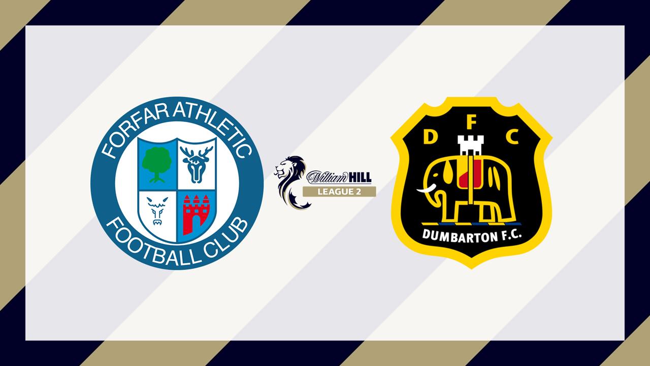 Forfar Athletic vs Dumbarton poster Forfar Athletic vs Dumbarton poster