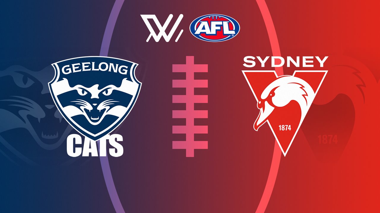 Geelong Cats Women vs Sydney Swans Women poster Geelong Cats Women vs Sydney Swans Women poster