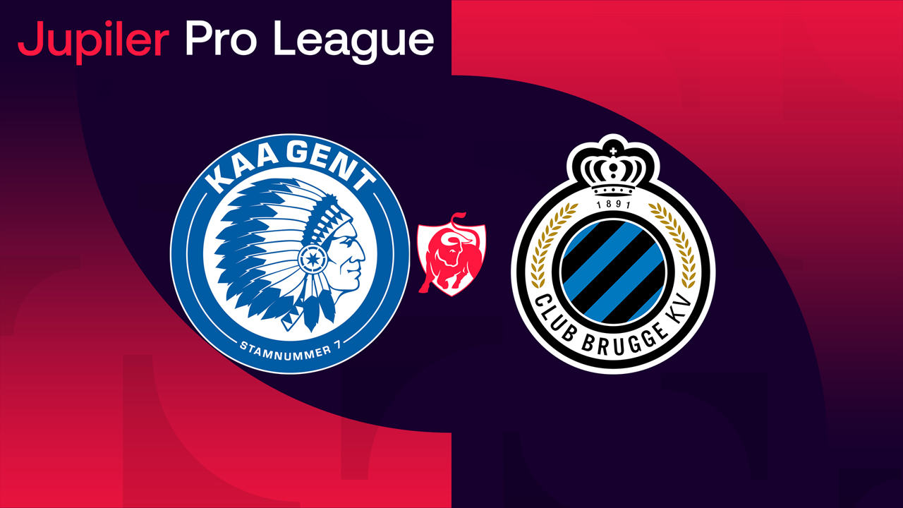 Gent vs Club Brugge poster Gent vs Club Brugge poster