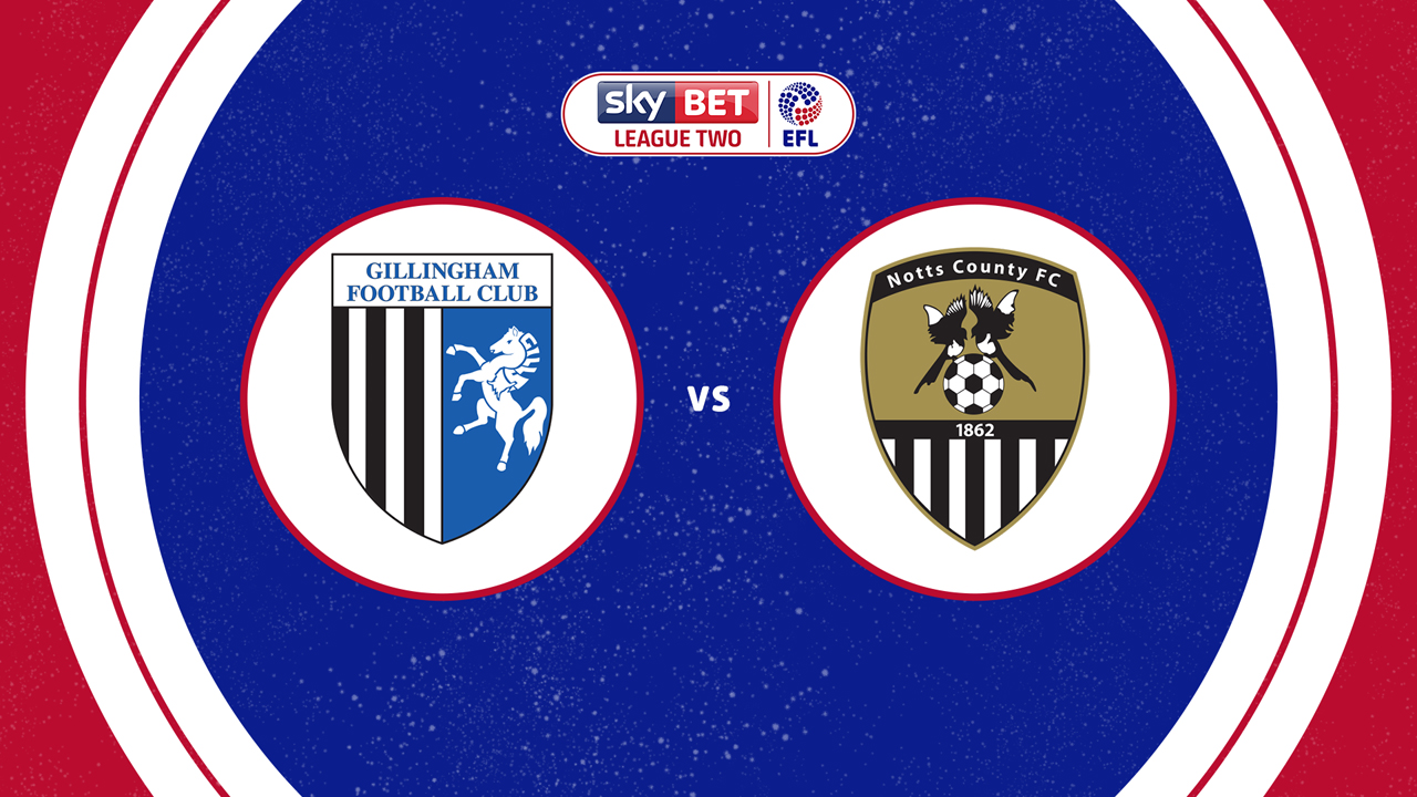 Gillingham vs Notts County poster Gillingham vs Notts County poster