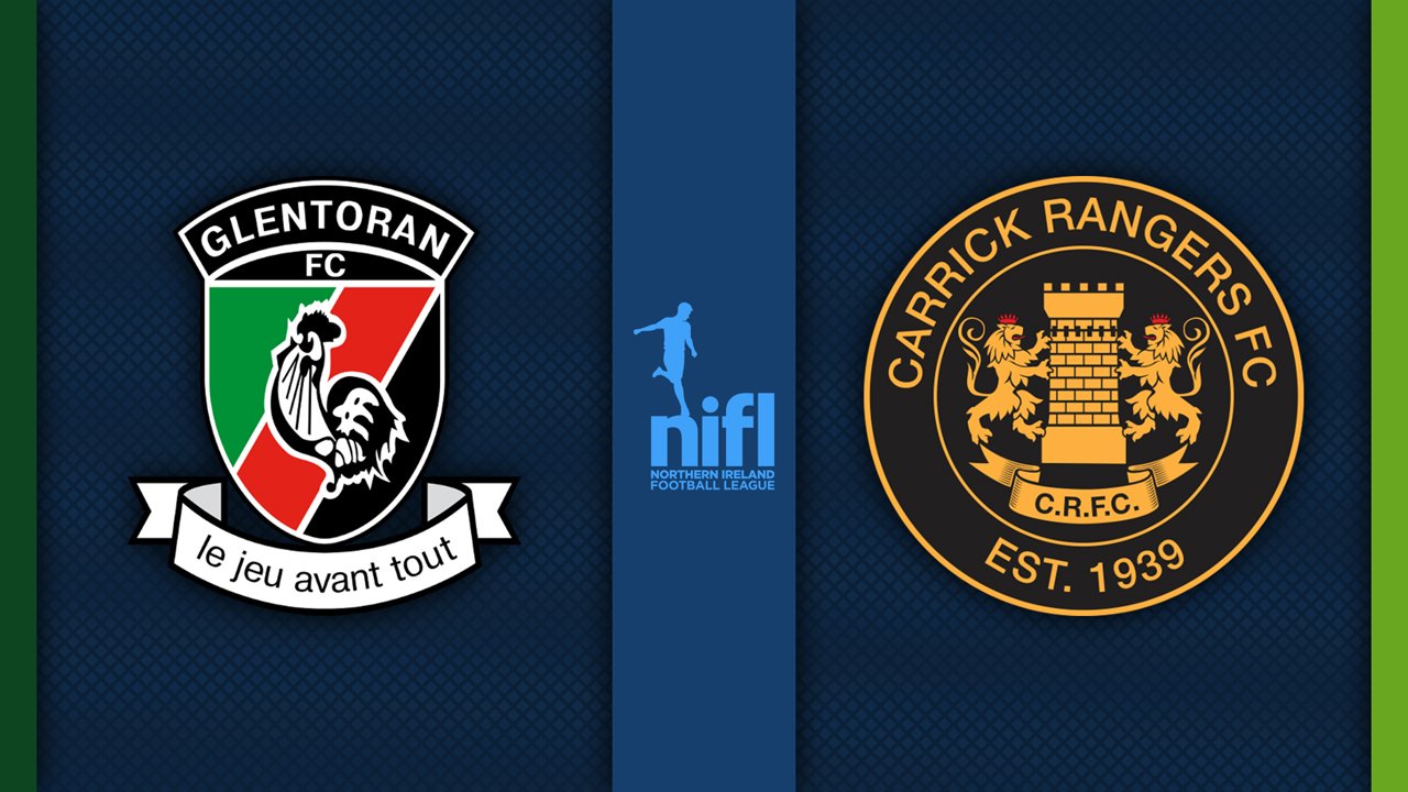 Glentoran vs Carrick Rangers poster Glentoran vs Carrick Rangers poster