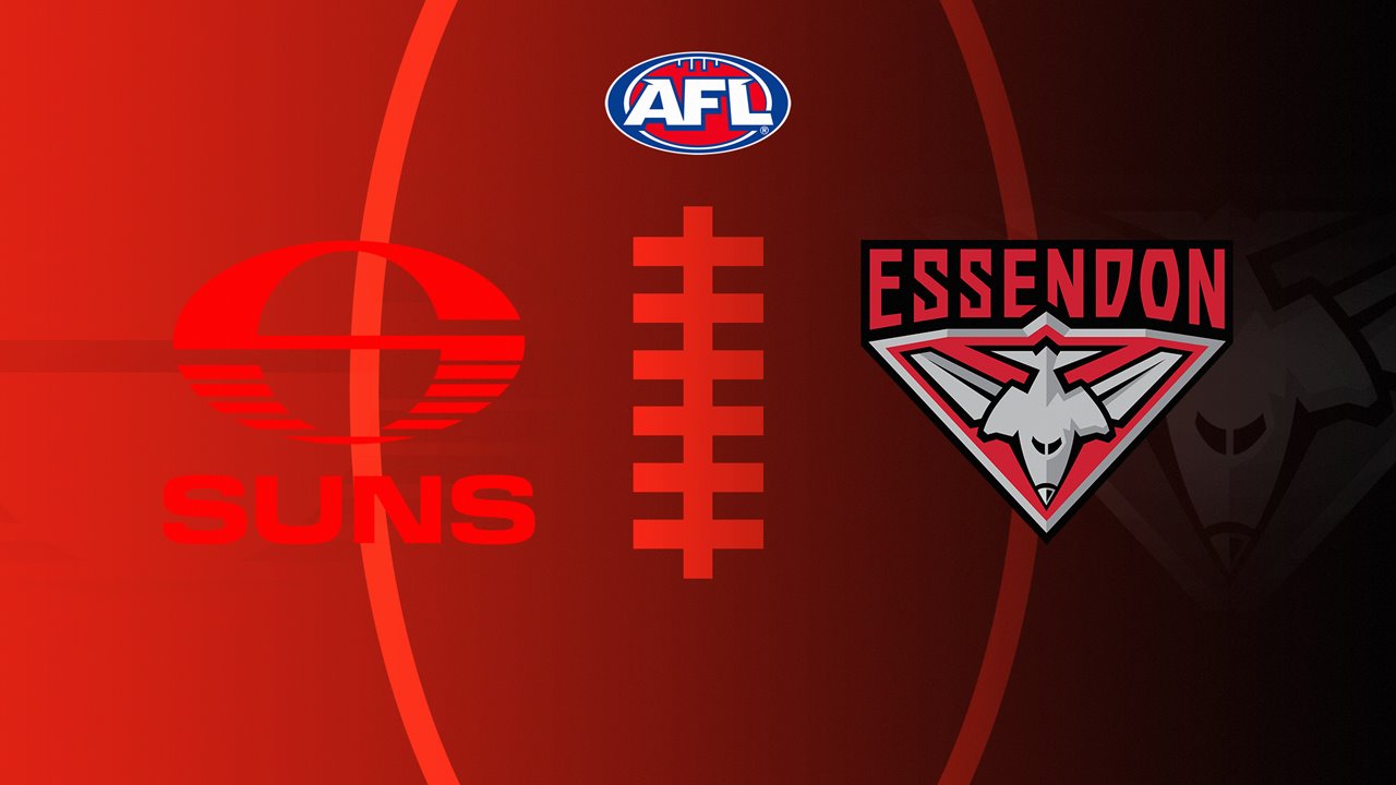 Gold Coast Football Club vs Essendon Football Club poster Gold Coast Football Club vs Essendon Football Club poster