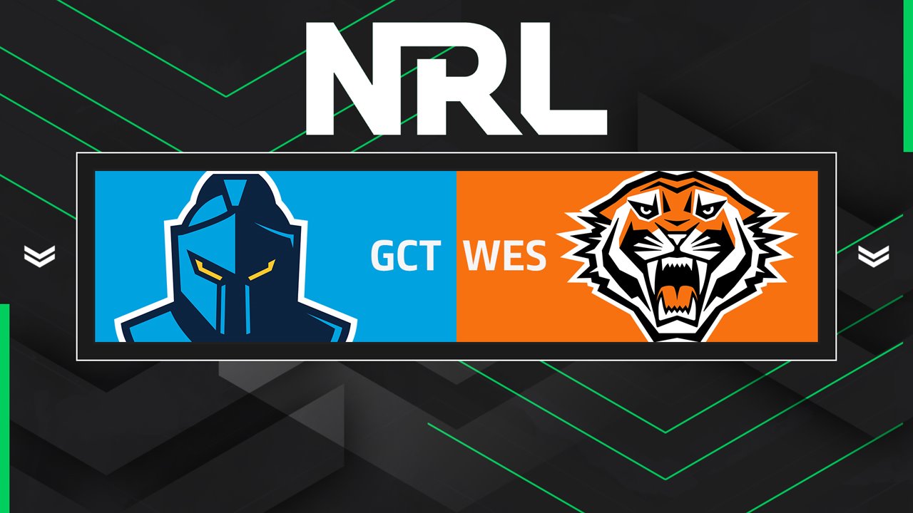 Gold Coast Titans vs Wests Tigers poster Gold Coast Titans vs Wests Tigers poster