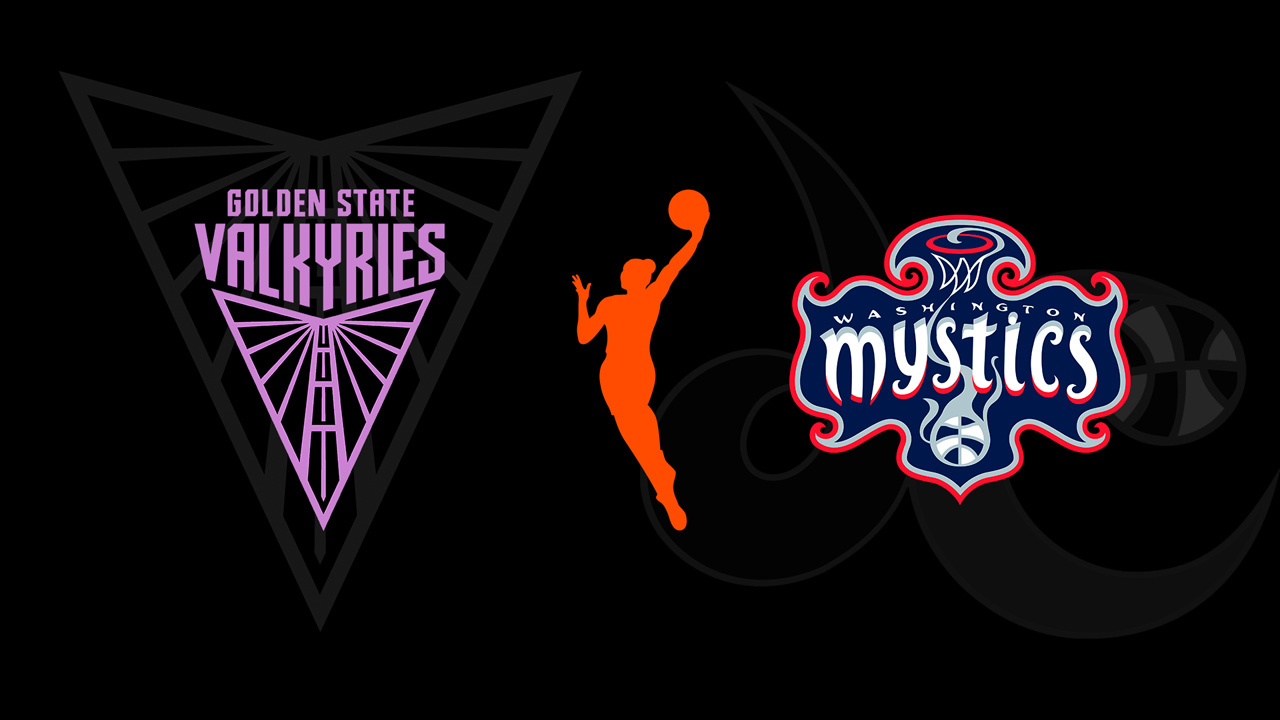 Golden State Valkyries vs Washington Mystics poster Golden State Valkyries vs Washington Mystics poster