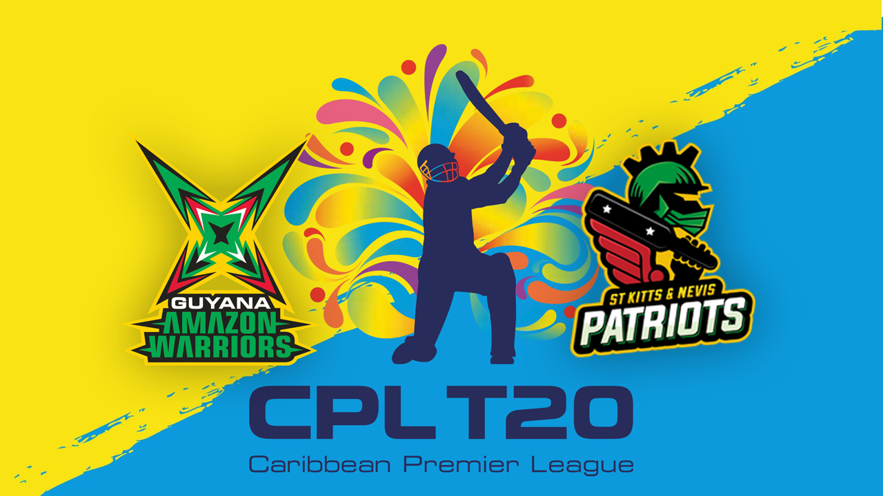 Guyana Amazon Warriors vs St Kitts and Nevis Patriots poster Guyana Amazon Warriors vs St Kitts and Nevis Patriots poster
