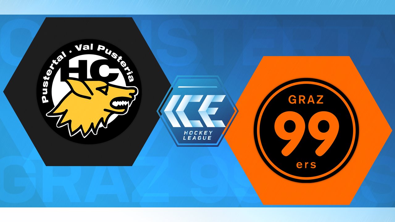 HC Pustertal Wölfe vs Graz99ers poster HC Pustertal Wölfe vs Graz99ers poster