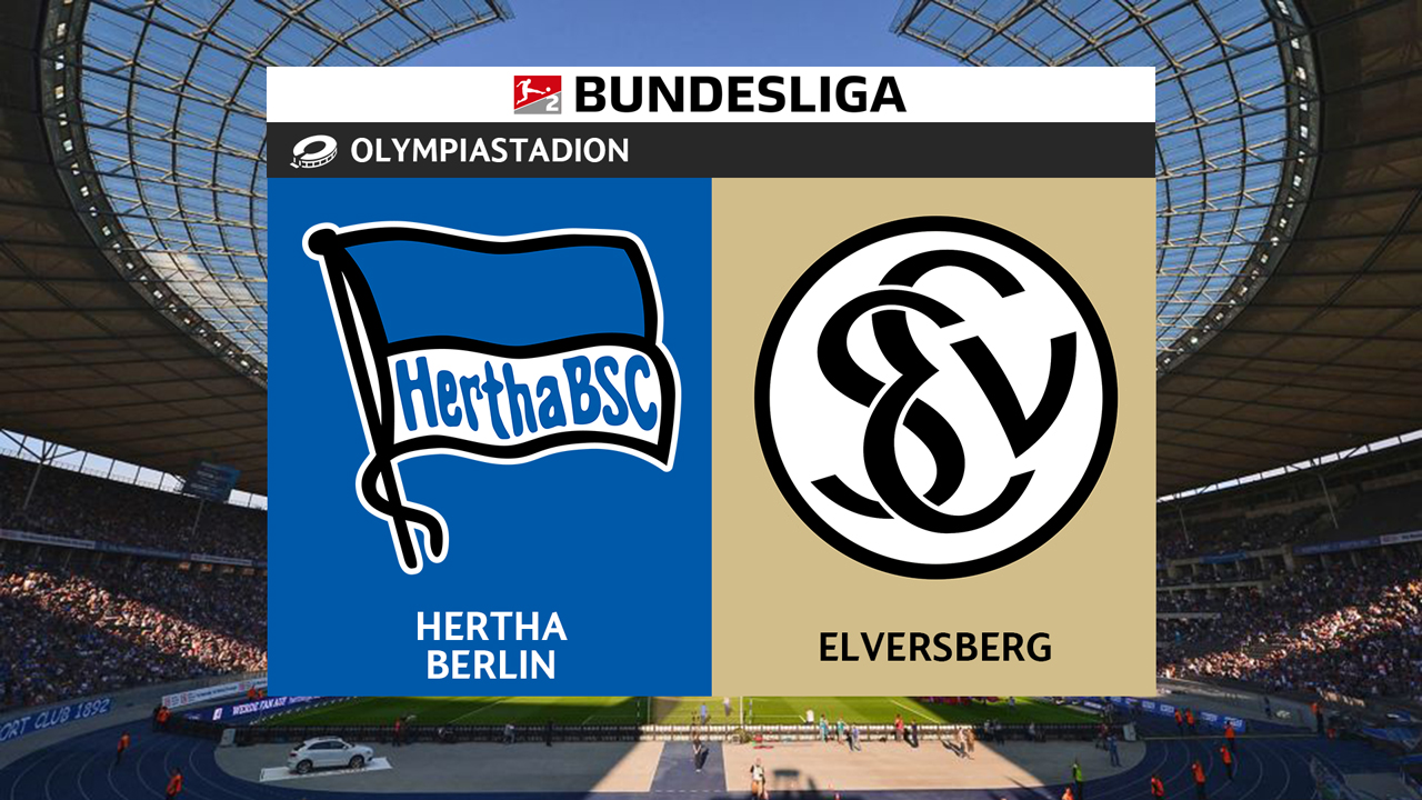 Hertha vs Elversberg poster