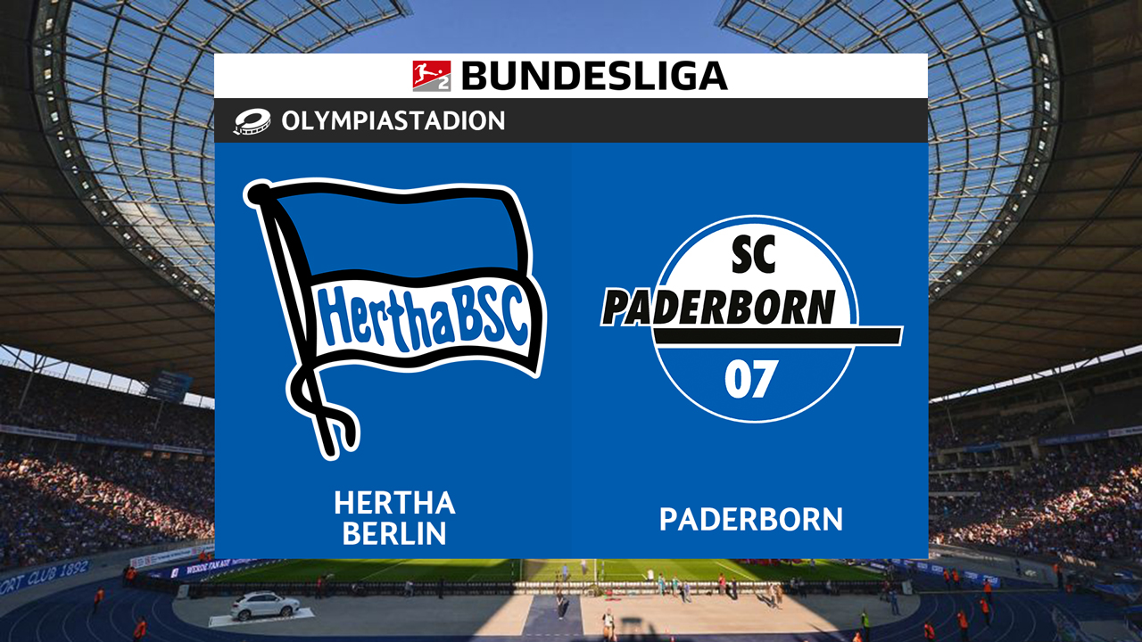 Hertha vs Paderborn poster