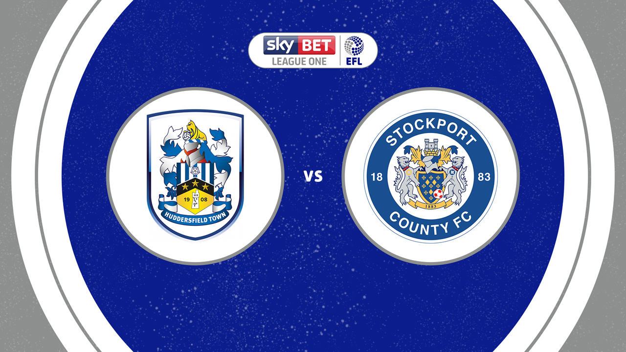 Huddersfield Town vs Stockport County poster Huddersfield Town vs Stockport County poster