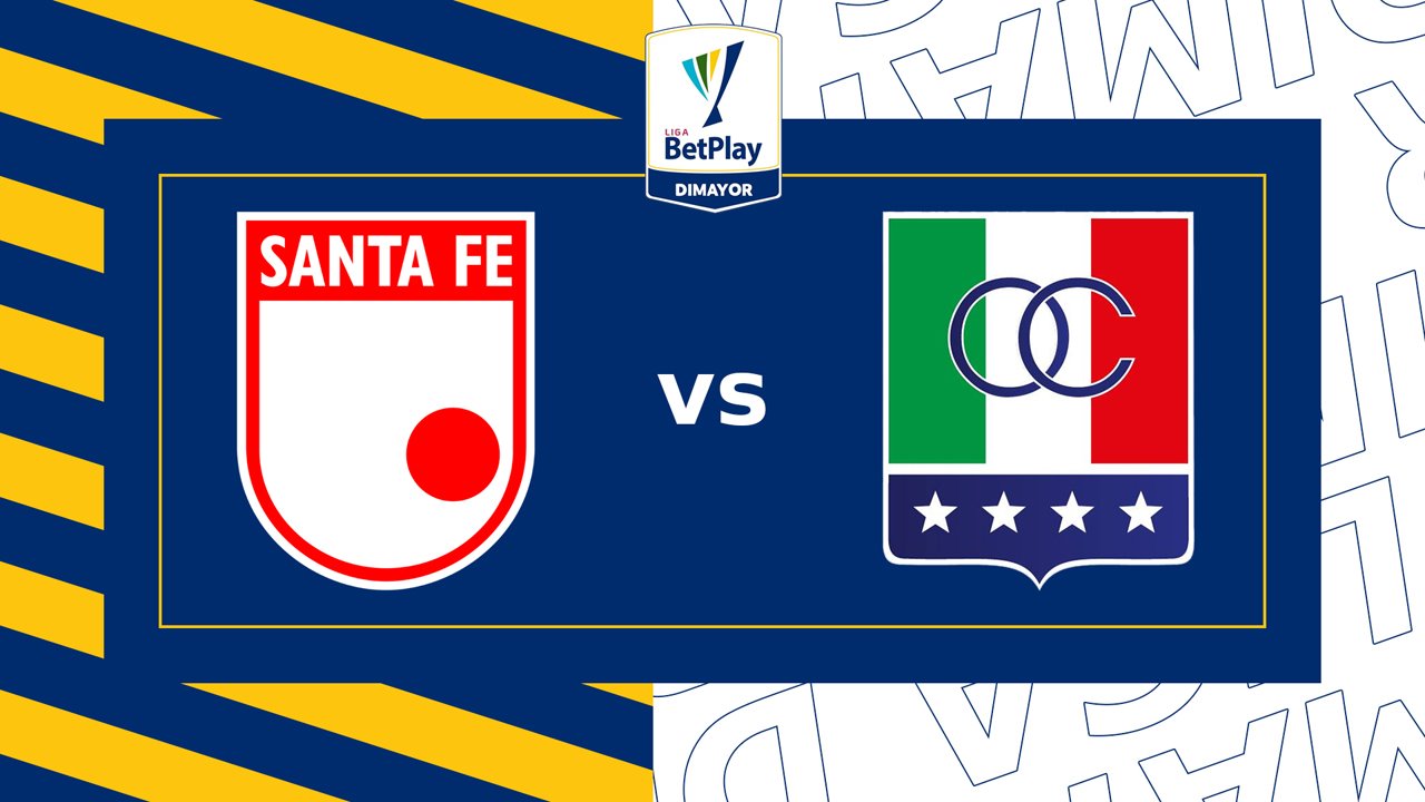Independiente Santa Fe vs Once Caldas poster Independiente Santa Fe vs Once Caldas poster