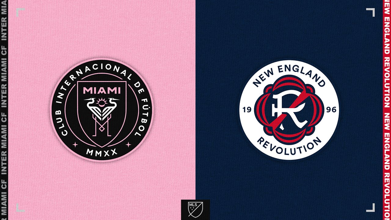 Inter Miami vs New England Revolution poster Inter Miami vs New England Revolution poster