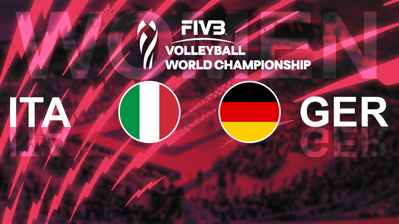Italy Volleyball Women vs Germany Volleyball Women poster Italy Volleyball Women vs Germany Volleyball Women poster
