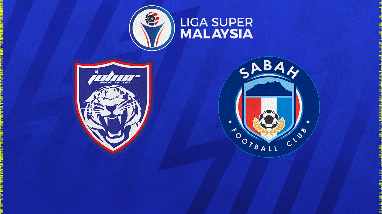 Johor Darul Ta'zim vs Sabah poster Johor Darul Ta'zim vs Sabah poster