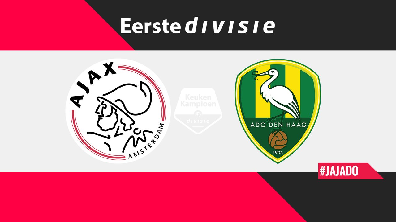 Jong Ajax vs ADO Den Haag poster Jong Ajax vs ADO Den Haag poster