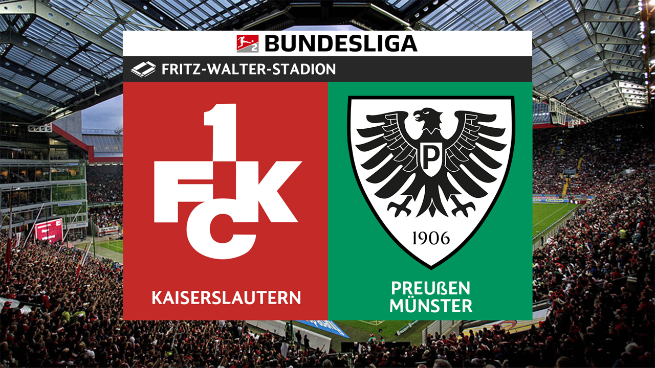Kaiserslautern vs Preußen Münster poster Kaiserslautern vs Preußen Münster poster