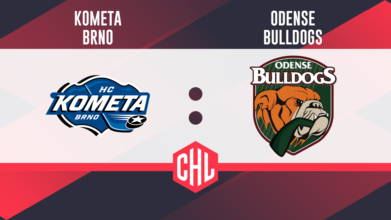 Kometa Brno vs Odense Bulldogs poster Kometa Brno vs Odense Bulldogs poster