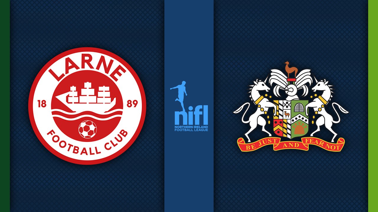 Larne vs Glenavon poster Larne vs Glenavon poster