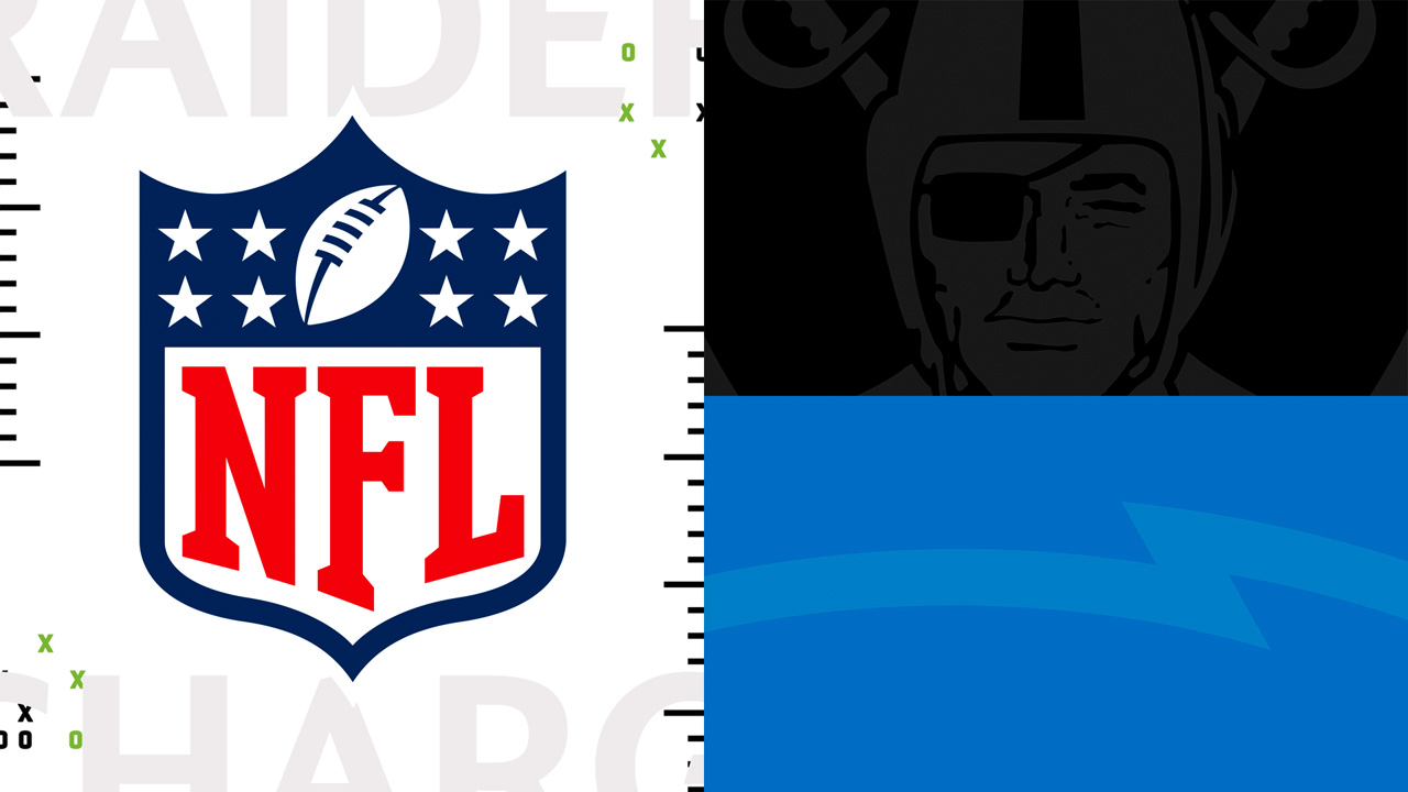 Las Vegas Raiders vs Los Angeles Chargers poster Las Vegas Raiders vs Los Angeles Chargers poster