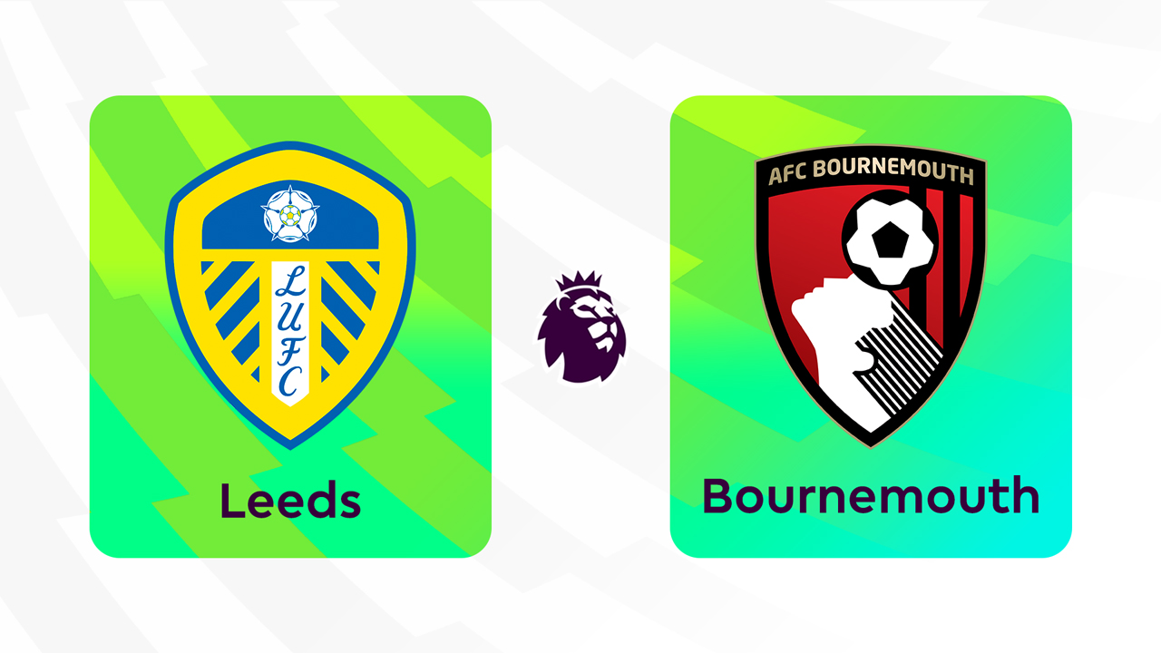 Leeds United vs Bournemouth poster