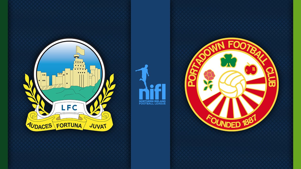 Linfield vs Portadown poster Linfield vs Portadown poster