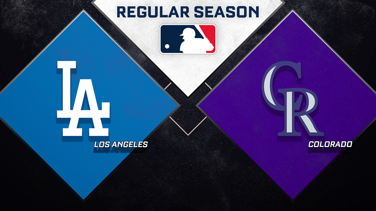Los Angeles Dodgers vs Colorado Rockies poster Los Angeles Dodgers vs Colorado Rockies poster