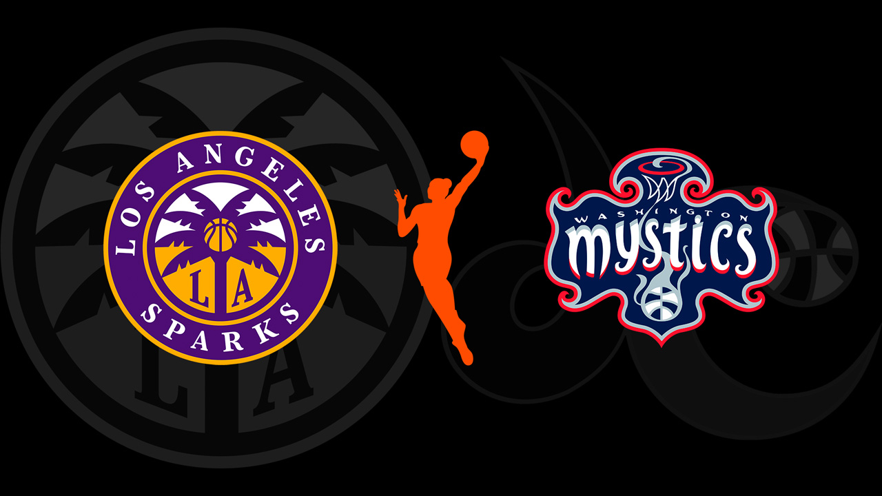 Los Angeles Sparks vs Washington Mystics poster Los Angeles Sparks vs Washington Mystics poster