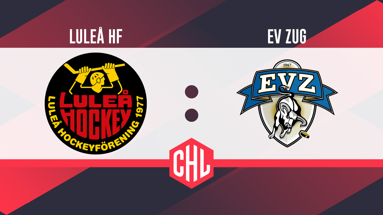 Luleå HF vs Zug poster Luleå HF vs Zug poster