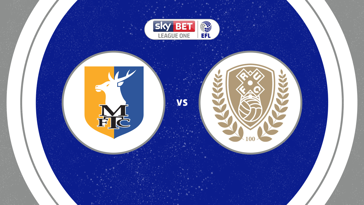 Mansfield Town vs Rotherham United poster Mansfield Town vs Rotherham United poster