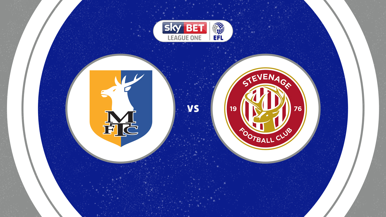 Mansfield Town vs Stevenage poster Mansfield Town vs Stevenage poster