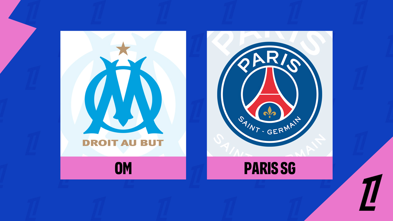 Marseille vs Paris SG poster Marseille vs Paris SG poster