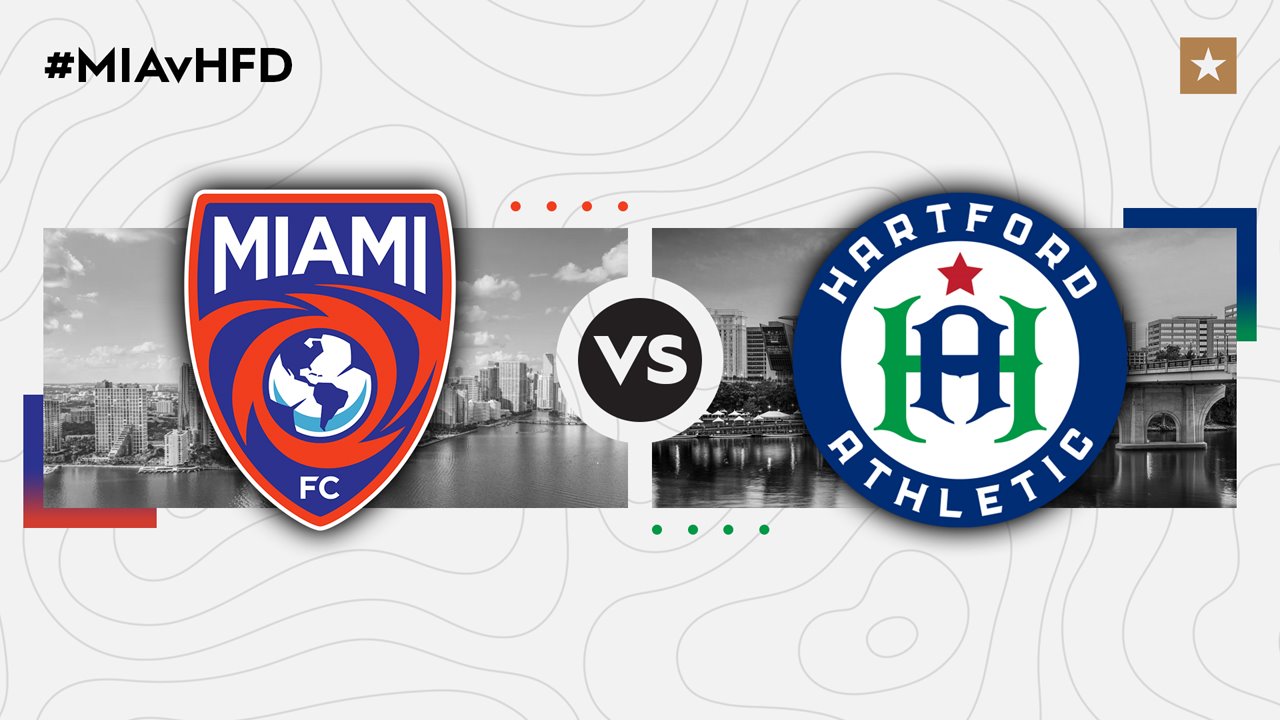 Miami FC vs Hartford Athletic poster Miami FC vs Hartford Athletic poster