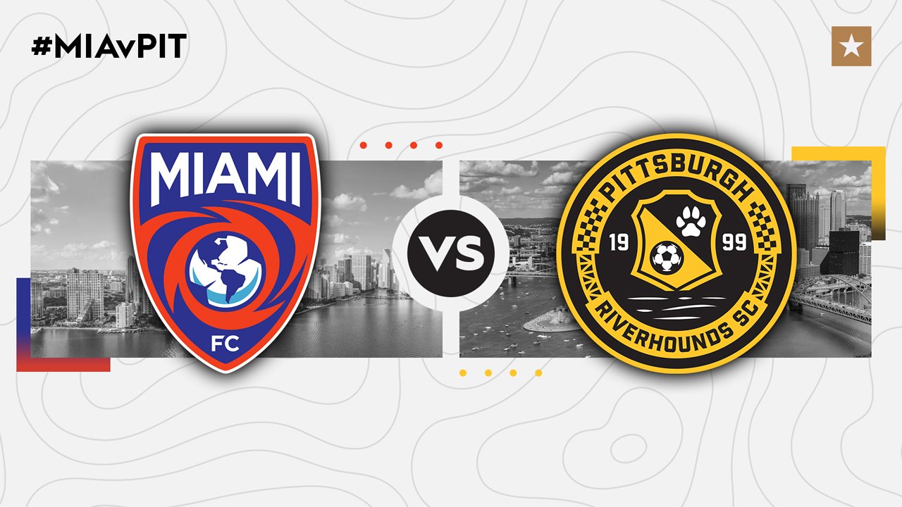 Miami FC vs Pittsburgh Riverhounds poster Miami FC vs Pittsburgh Riverhounds poster