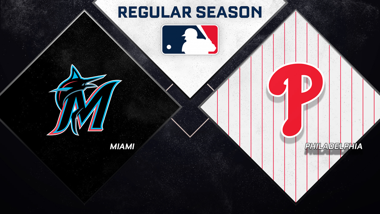 Miami Marlins vs Philadelphia Phillies poster Miami Marlins vs Philadelphia Phillies poster