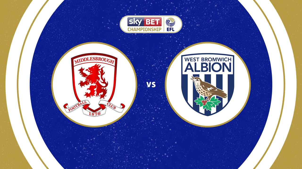 Middlesbrough vs West Bromwich Albion poster Middlesbrough vs West Bromwich Albion poster