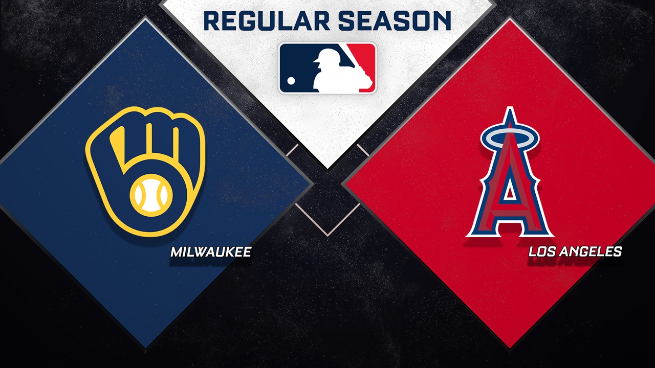 Milwaukee Brewers vs Los Angeles Angels poster Milwaukee Brewers vs Los Angeles Angels poster