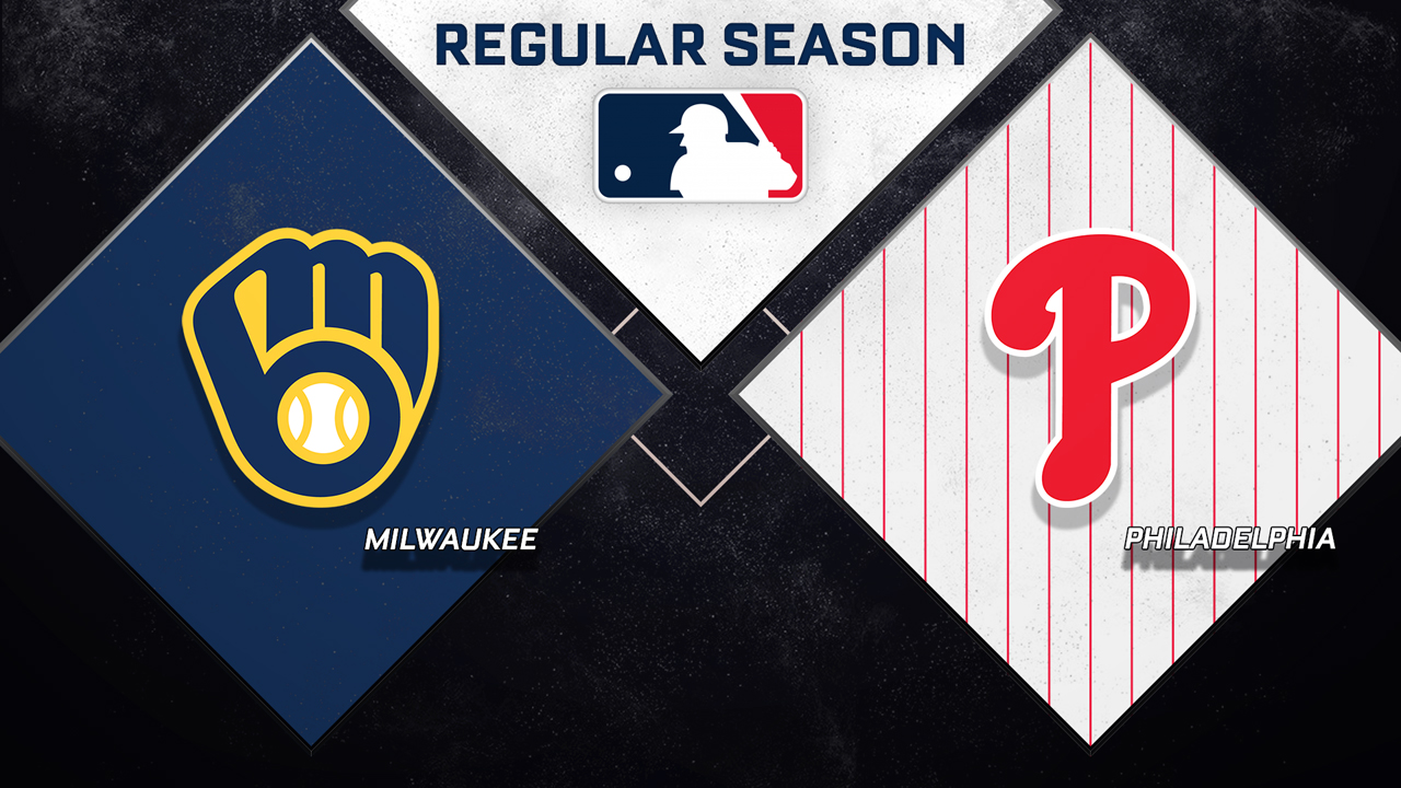 Milwaukee Brewers vs Philadelphia Phillies poster Milwaukee Brewers vs Philadelphia Phillies poster