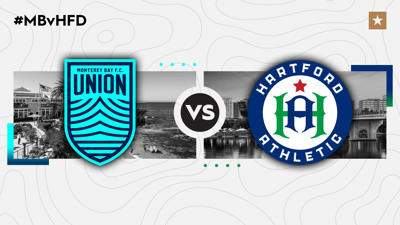 Monterey Bay FC vs Hartford Athletic poster Monterey Bay FC vs Hartford Athletic poster