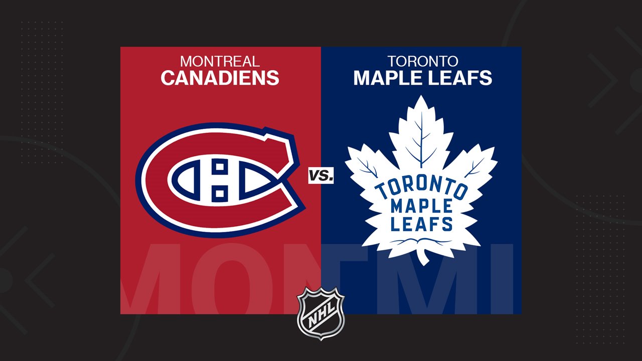 Montreal Canadiens vs Toronto Maple Leafs poster Montreal Canadiens vs Toronto Maple Leafs poster