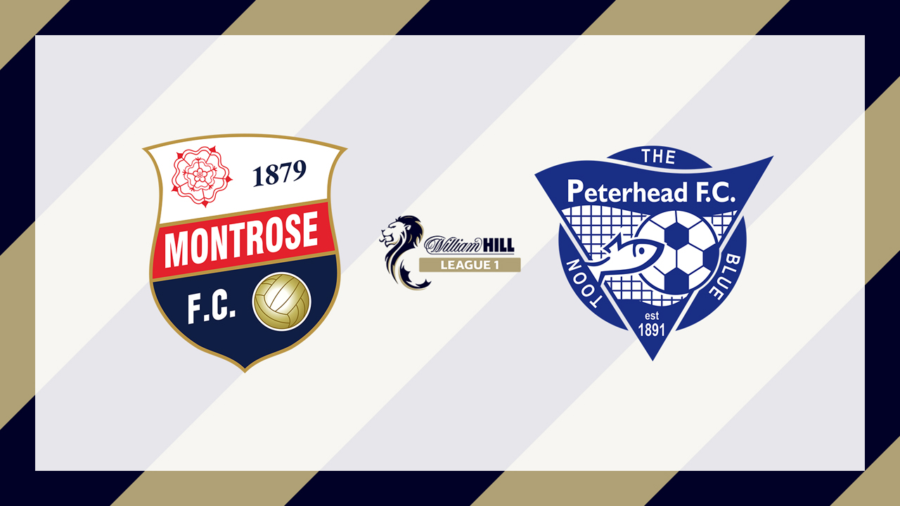 Montrose vs Peterhead poster Montrose vs Peterhead poster