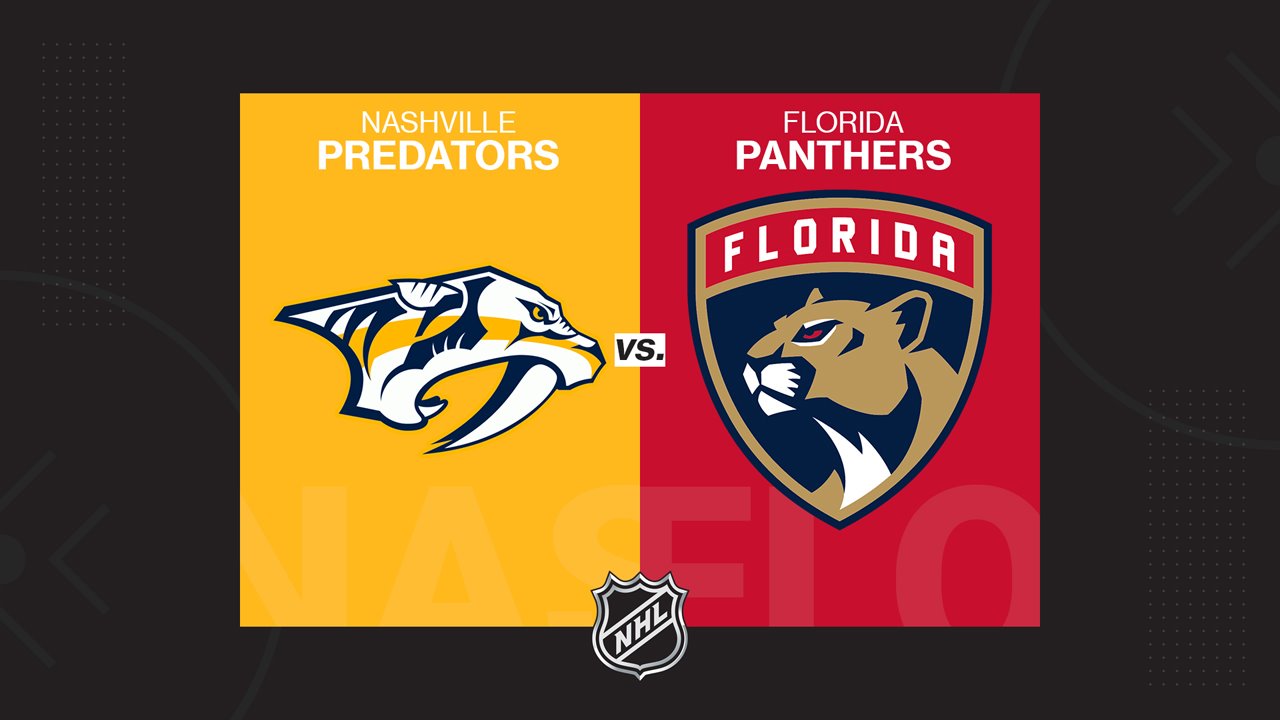 Nashville Predators vs Florida Panthers poster Nashville Predators vs Florida Panthers poster