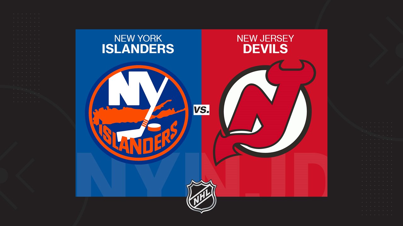 New York Islanders vs New Jersey Devils poster New York Islanders vs New Jersey Devils poster