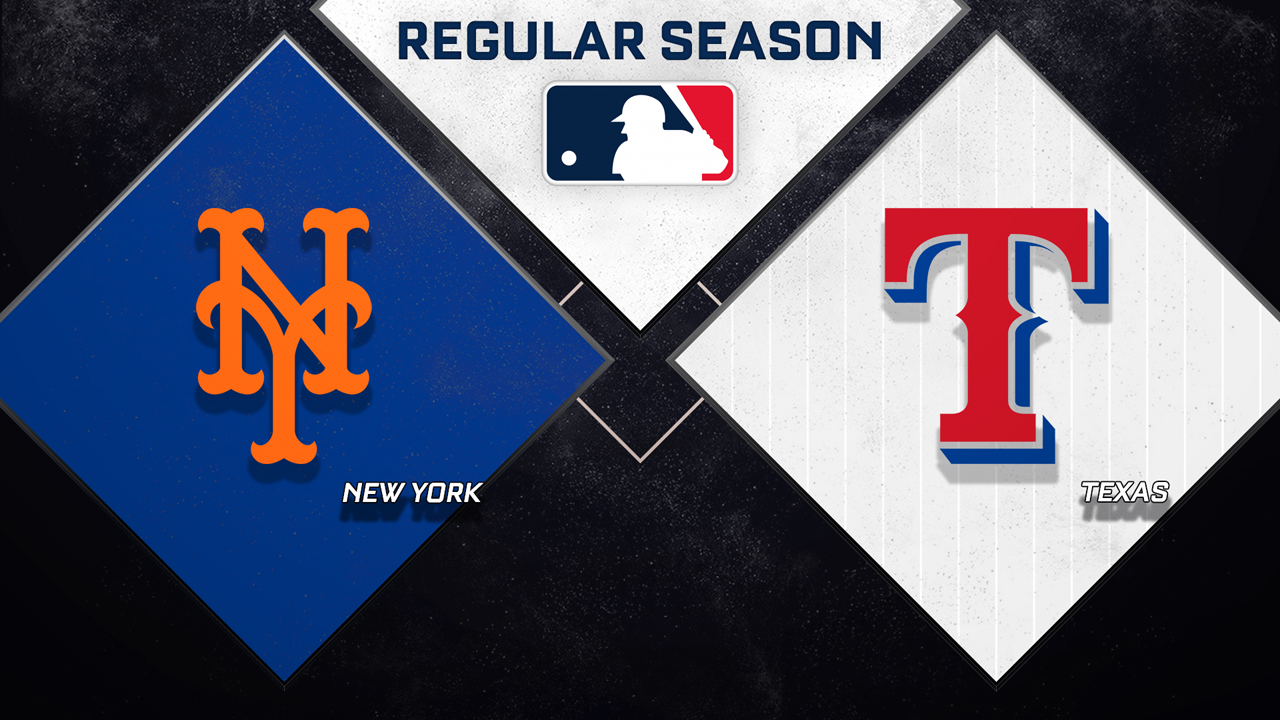 New York Mets vs Texas Rangers poster New York Mets vs Texas Rangers poster
