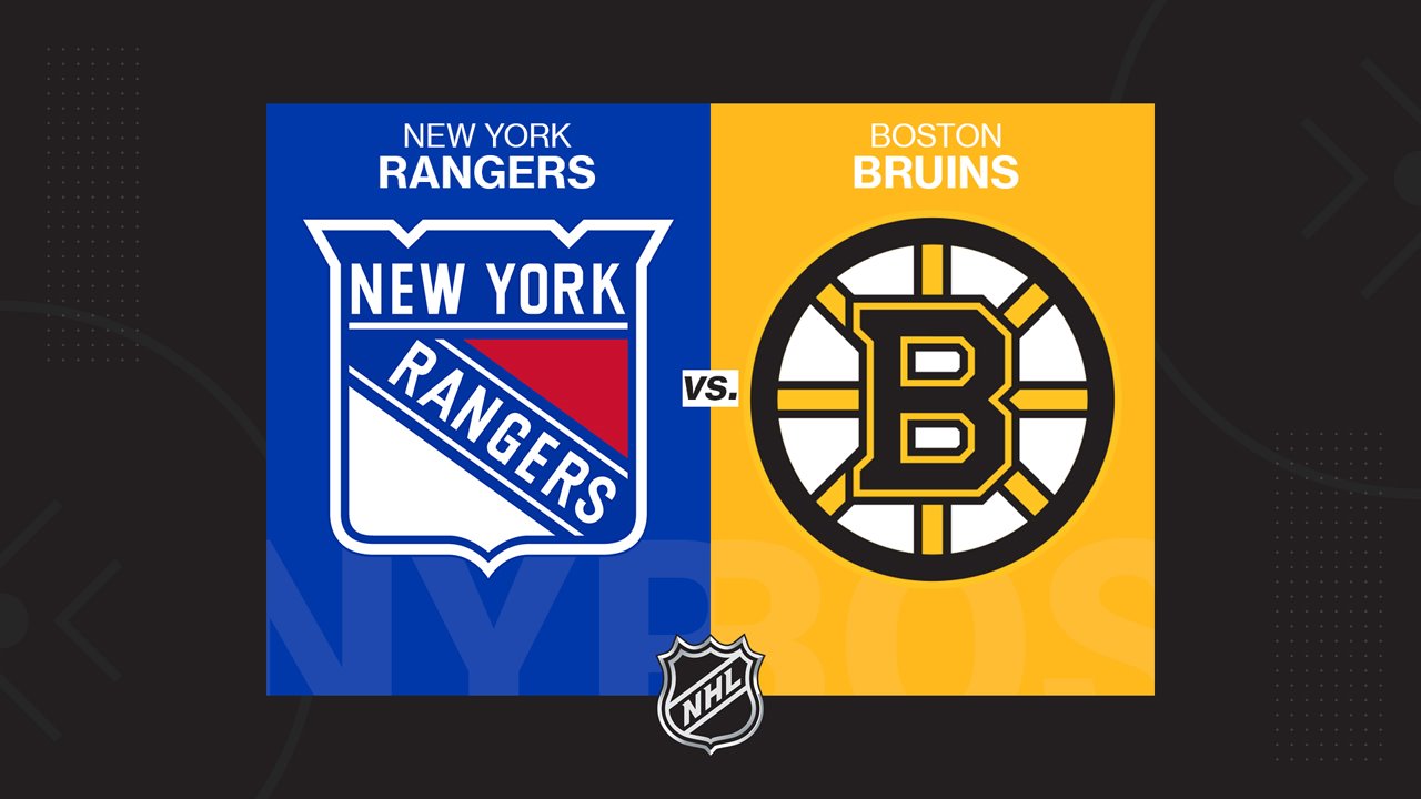 New York Rangers vs Boston Bruins poster
