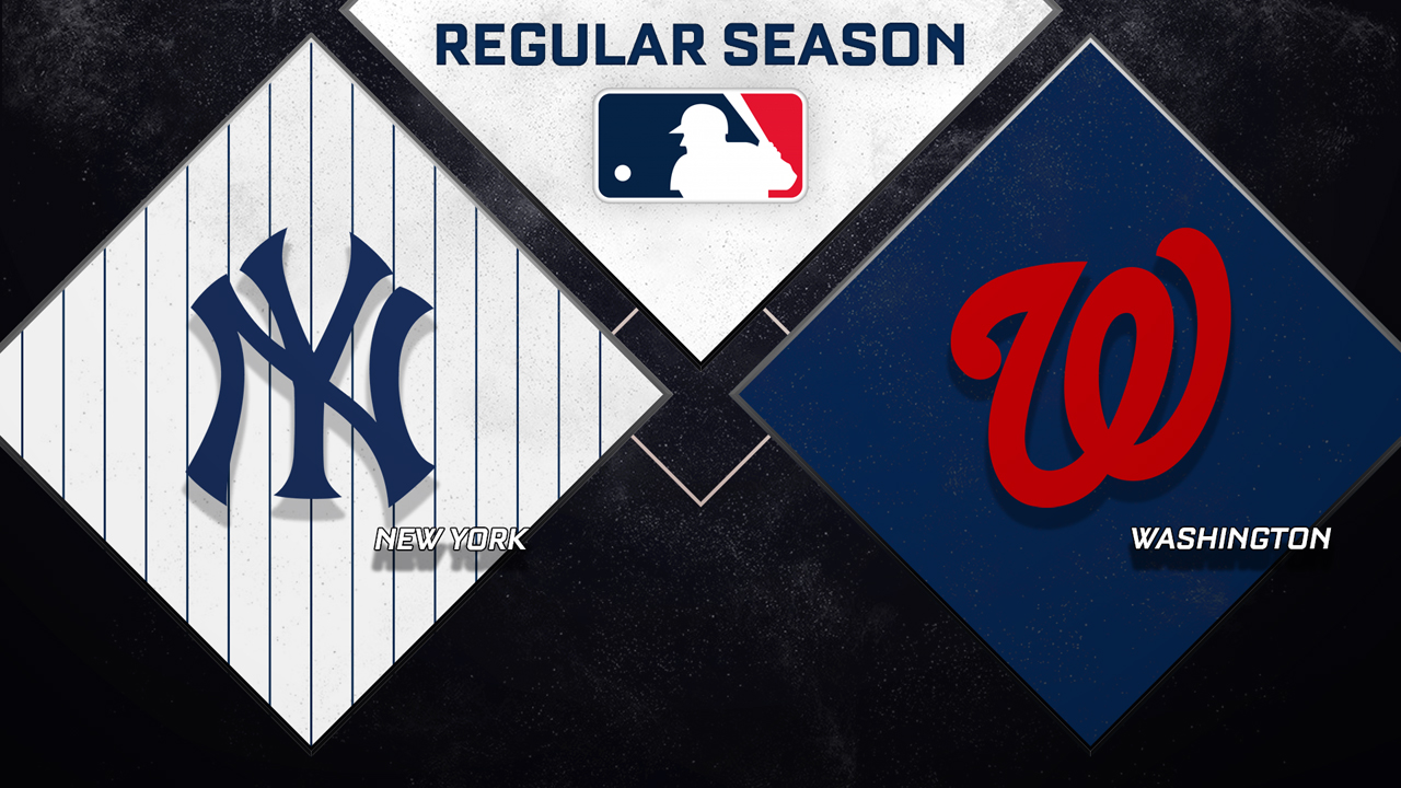 New York Yankees vs Washington Nationals poster New York Yankees vs Washington Nationals poster