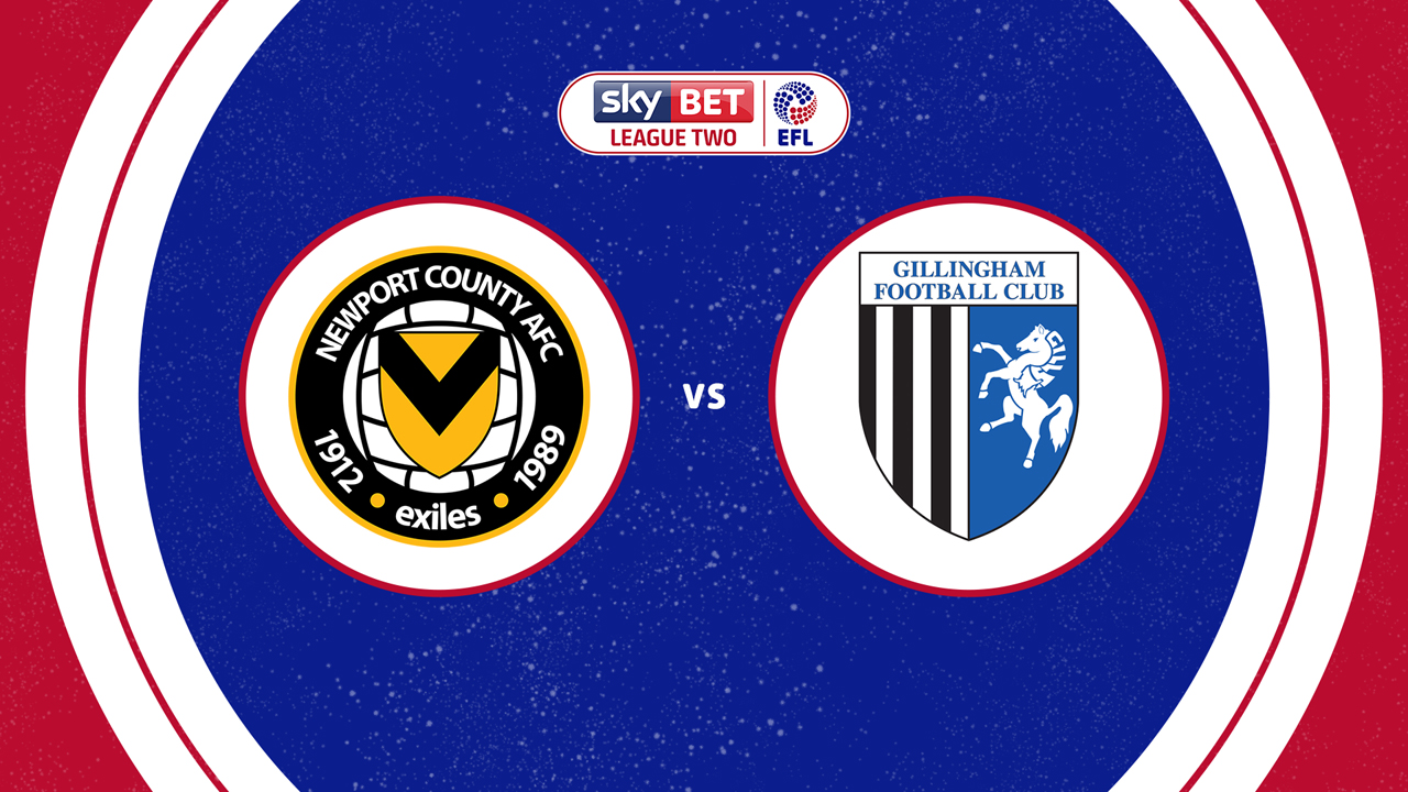 Newport County vs Gillingham poster Newport County vs Gillingham poster