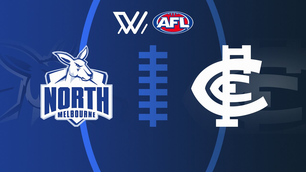 North Melbourne Kangaroos Women vs Carlton Blues Women poster North Melbourne Kangaroos Women vs Carlton Blues Women poster
