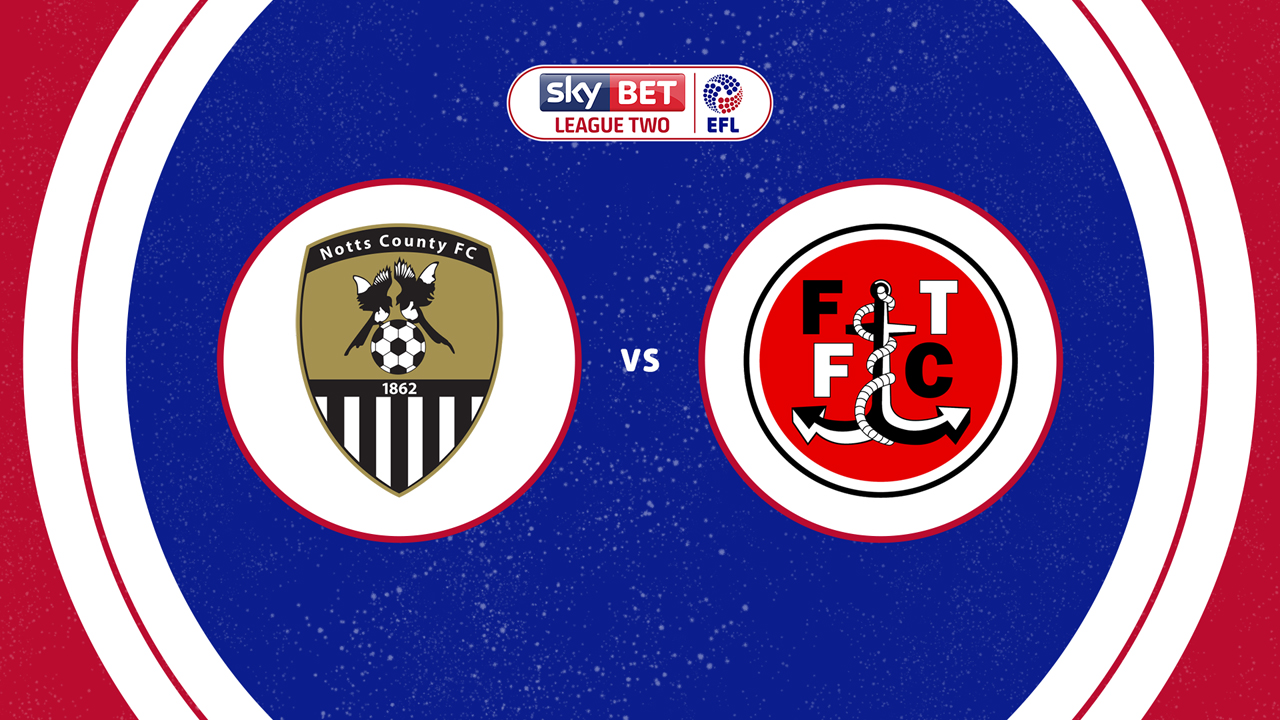 Notts County vs Fleetwood Town poster Notts County vs Fleetwood Town poster