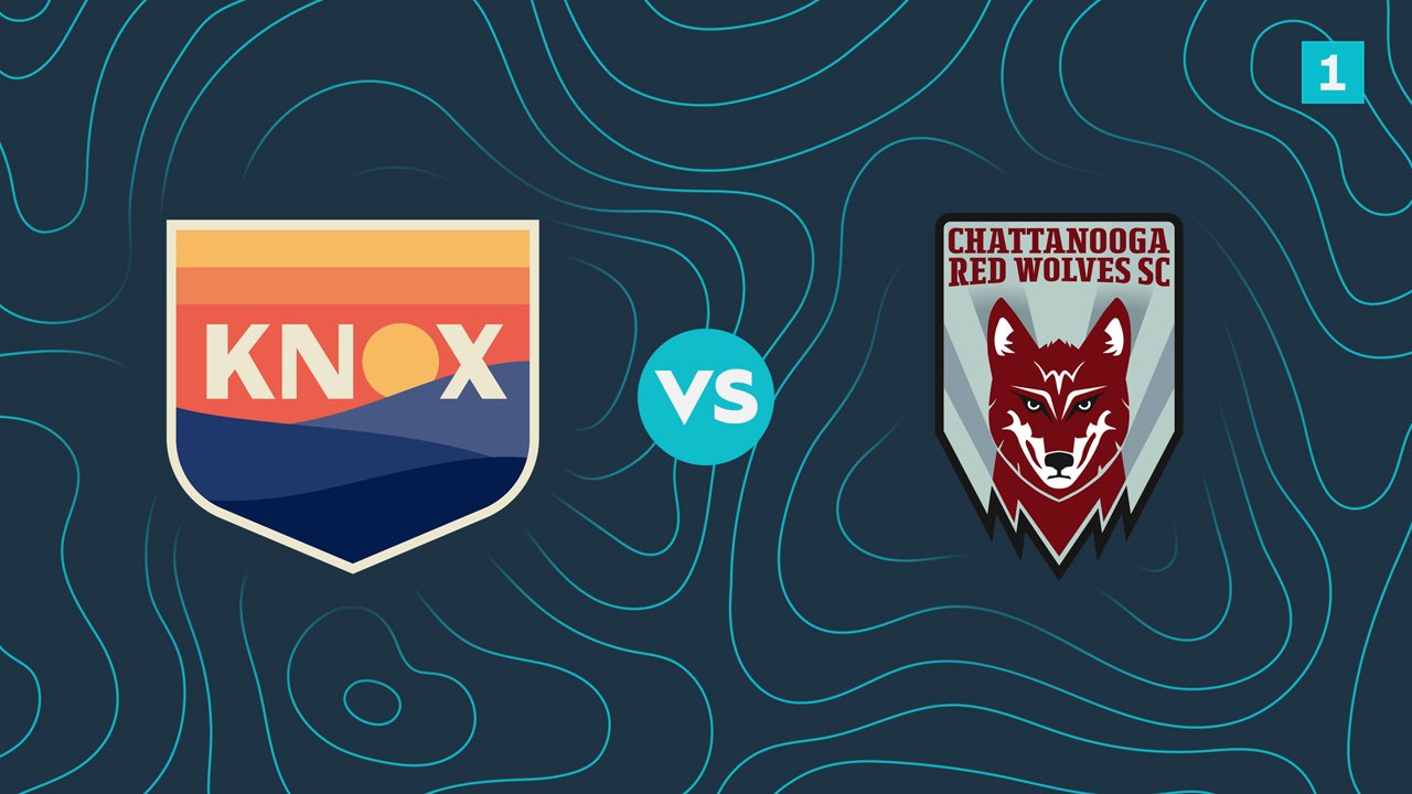 One Knoxville SC vs Chattanooga Red Wolves poster One Knoxville SC vs Chattanooga Red Wolves poster