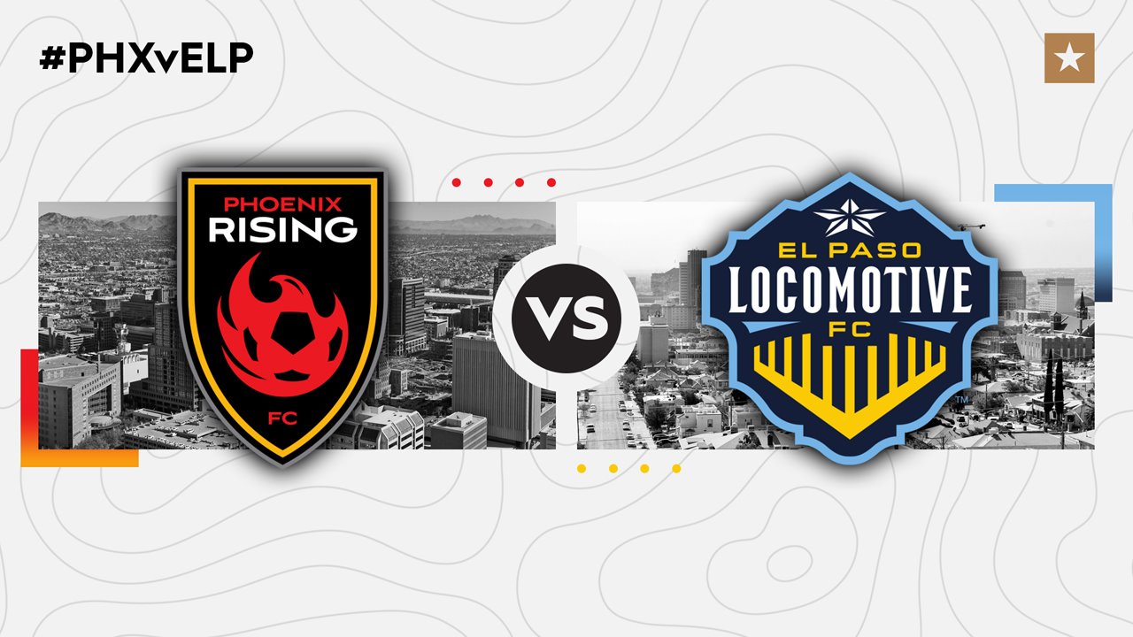 Phoenix Rising vs El Paso Locomotive poster Phoenix Rising vs El Paso Locomotive poster