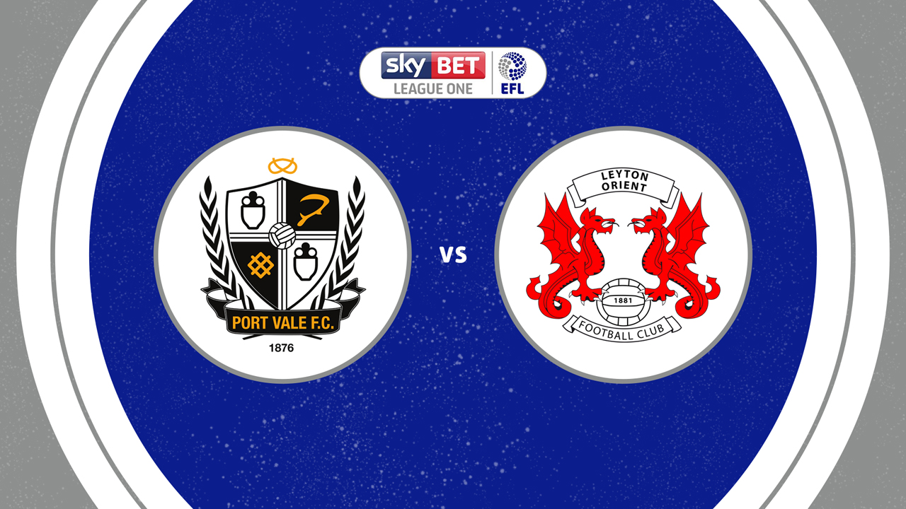 Port Vale vs Leyton Orient poster Port Vale vs Leyton Orient poster